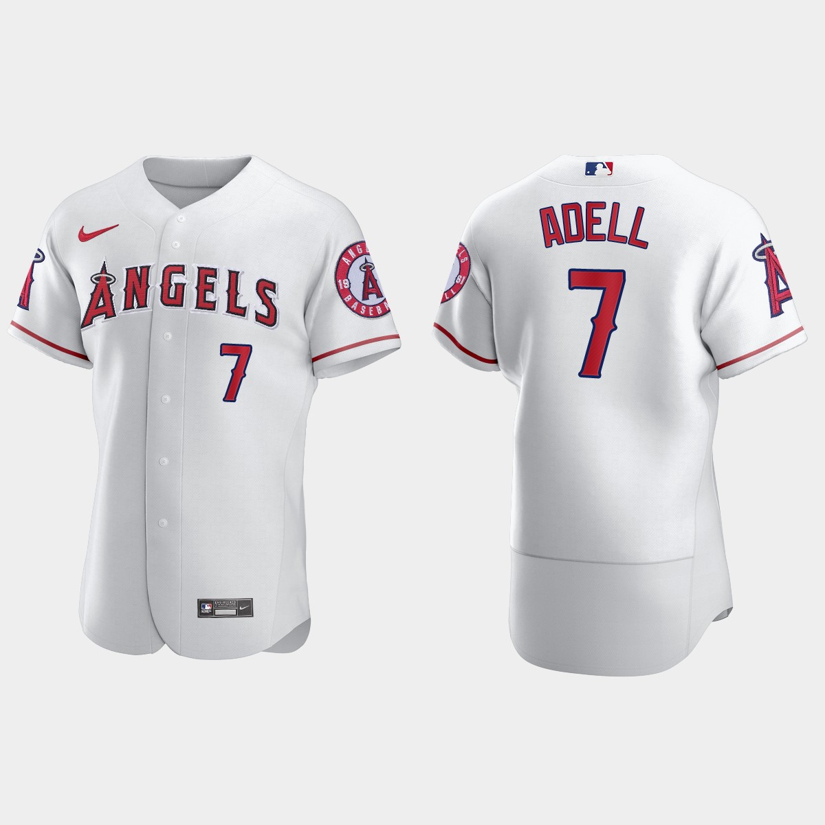 Jo Adell #7 Los Angeles Angels Home Jersey - White