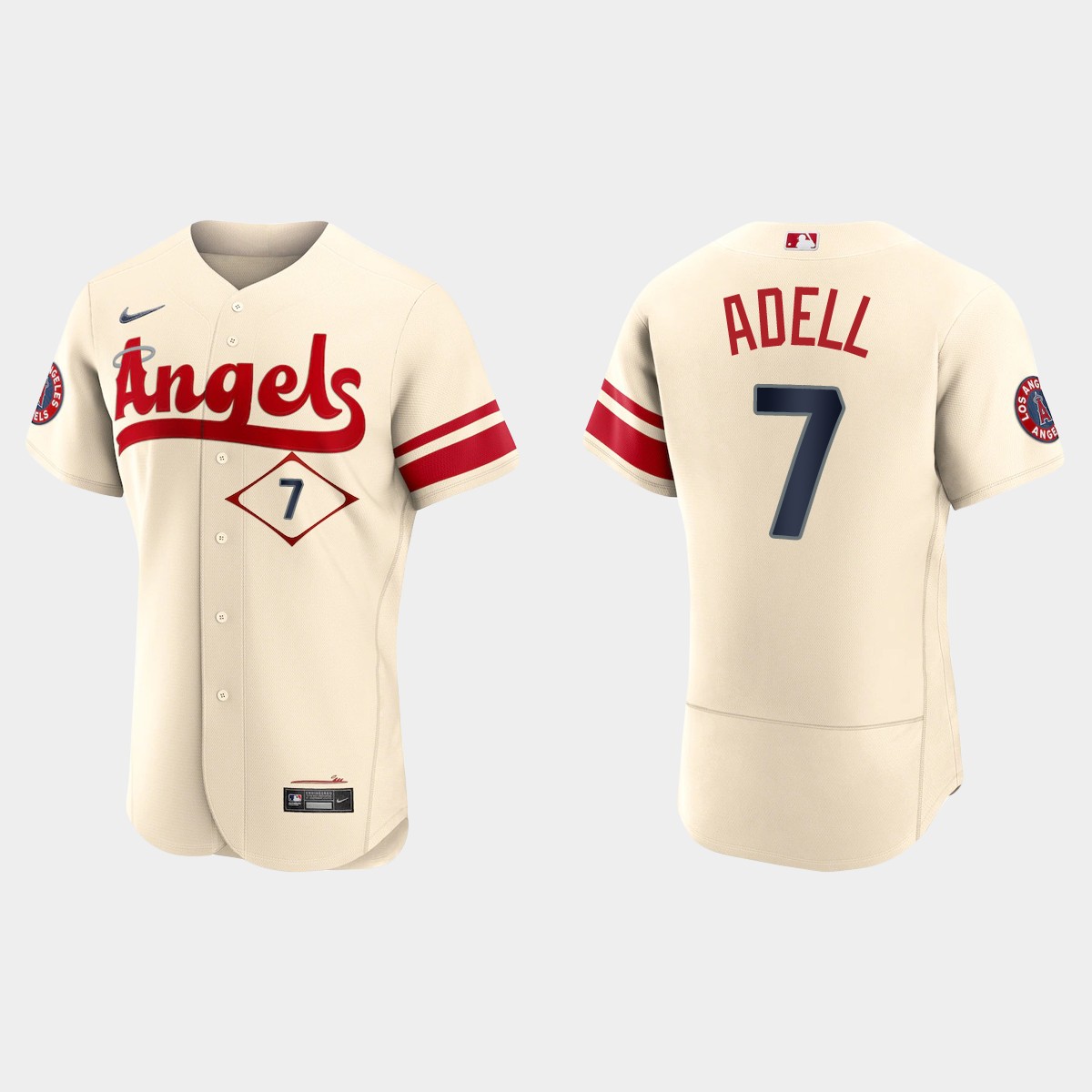 Jo Adell Los Angeles Angels 2022 City Connect Jersey - Cream