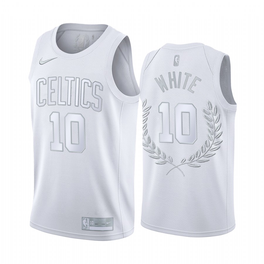 Jo Jo White Boston Celtics White Platinum Edition #10 Jersey