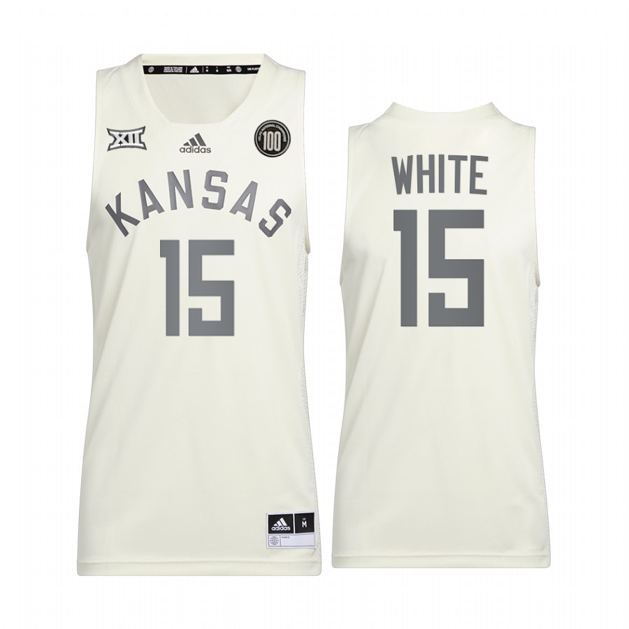 Jo Jo White Kansas Jayhawks White Jersey Reverse Retro Alumni