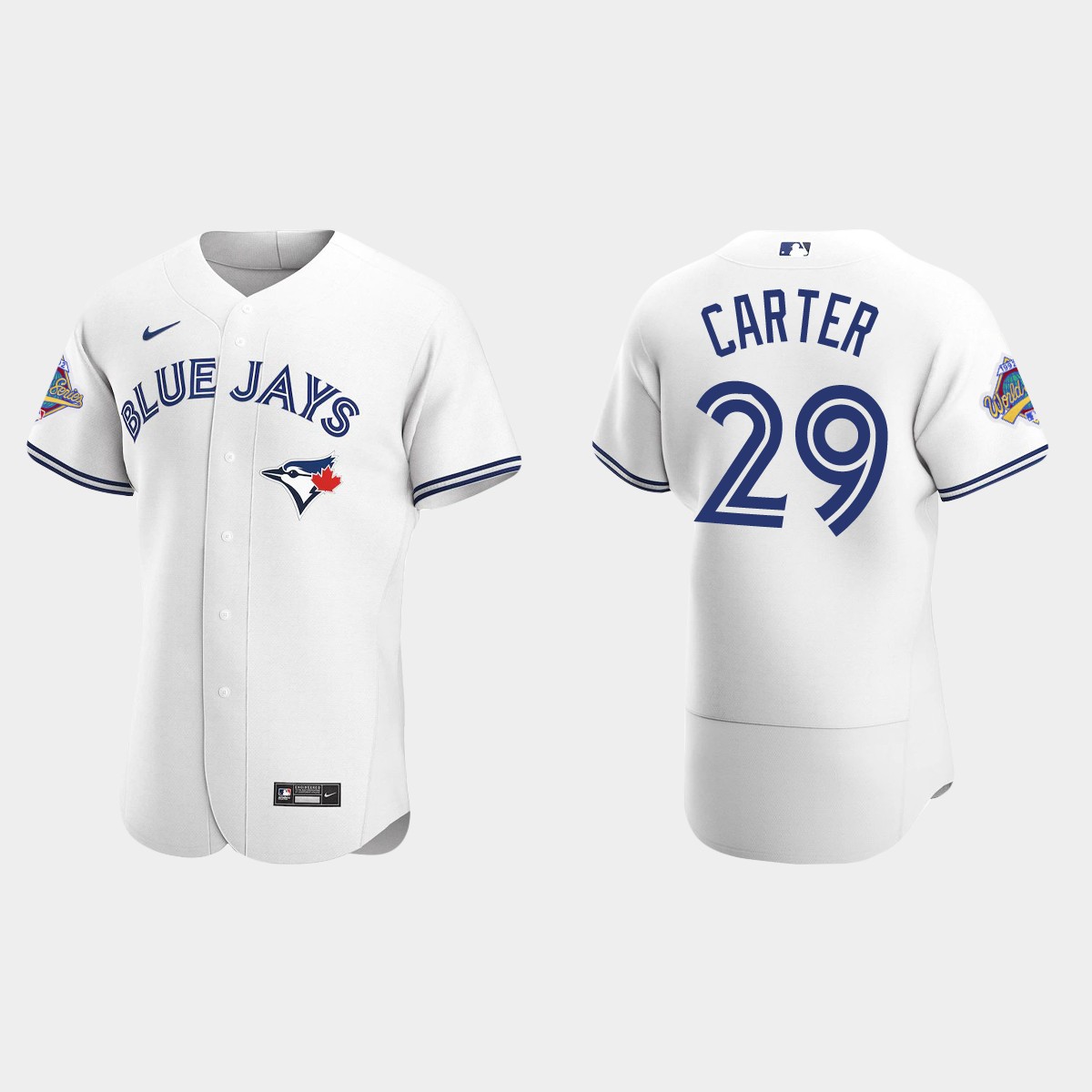 Joe Carter Toronto Blue Jays 1992 World Series Patch Jersey - White