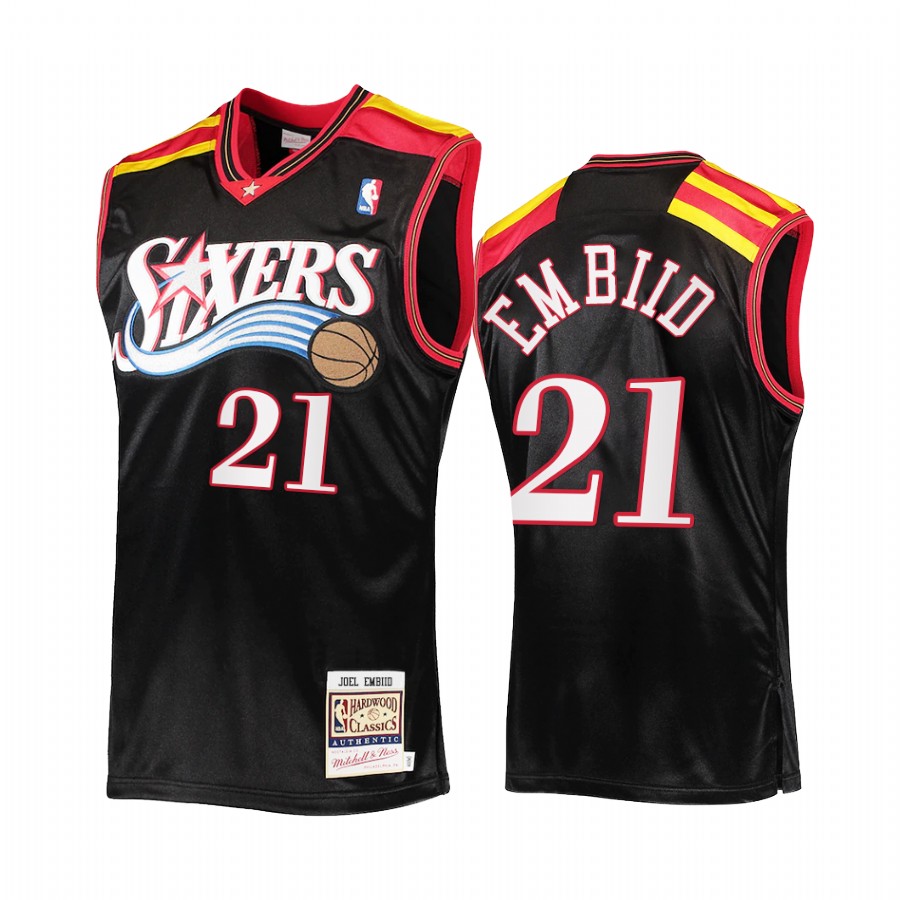 Joel Embiid 21 Philadelphia 76ers Commemorative Classic Black Jersey Limited