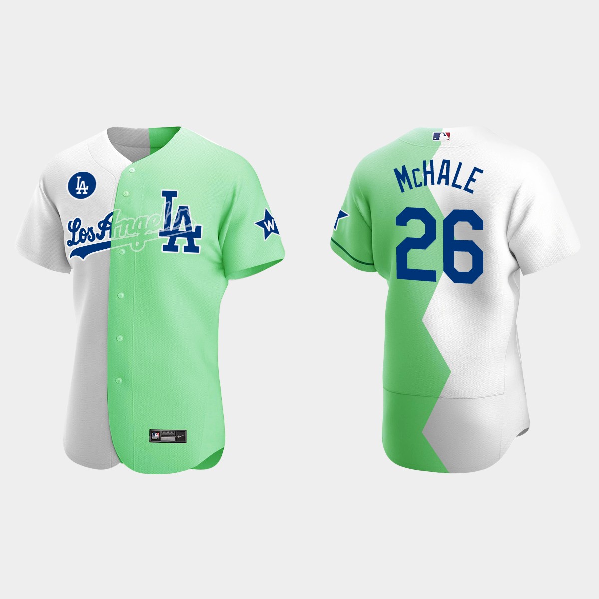 Joel McHale Los Angeles Dodgers 2022 Celebrity Softball Game Jersey - White Green