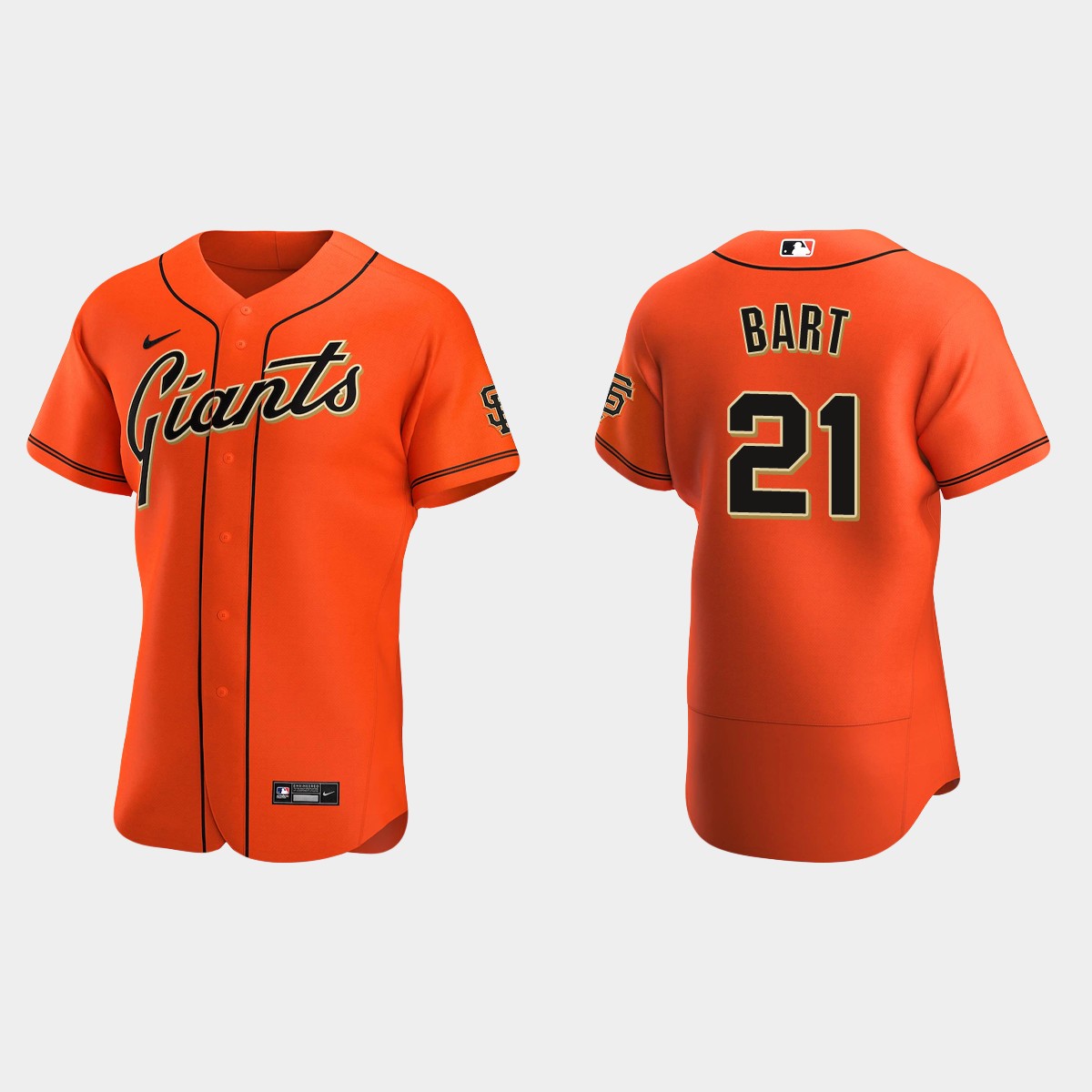 Joey Bart San Francisco Giants Alternate Jersey - Orange