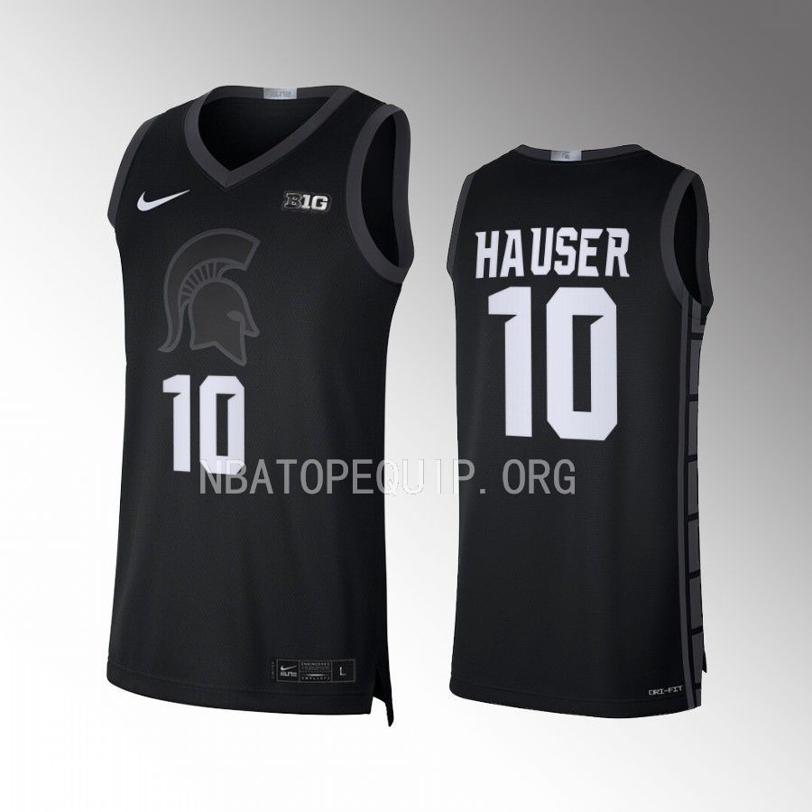 Joey Hauser Michigan State Spartans Black Jersey 2022-23 College  Limited