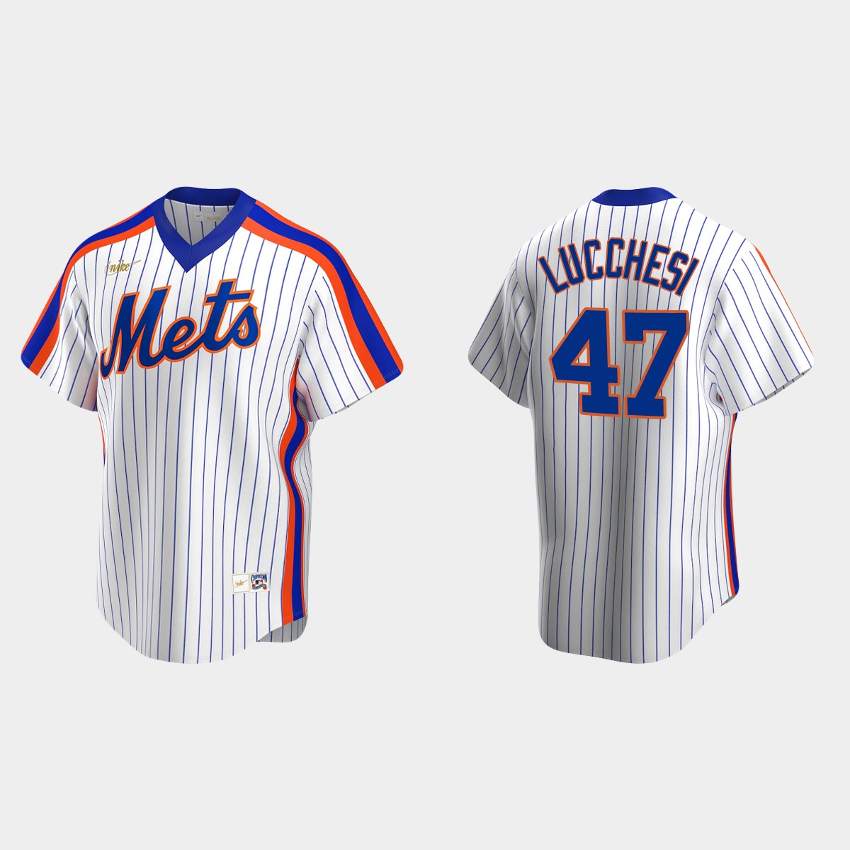 Joey Lucchesi #47 New York Mets Cooperstown Collection Home Jersey - White