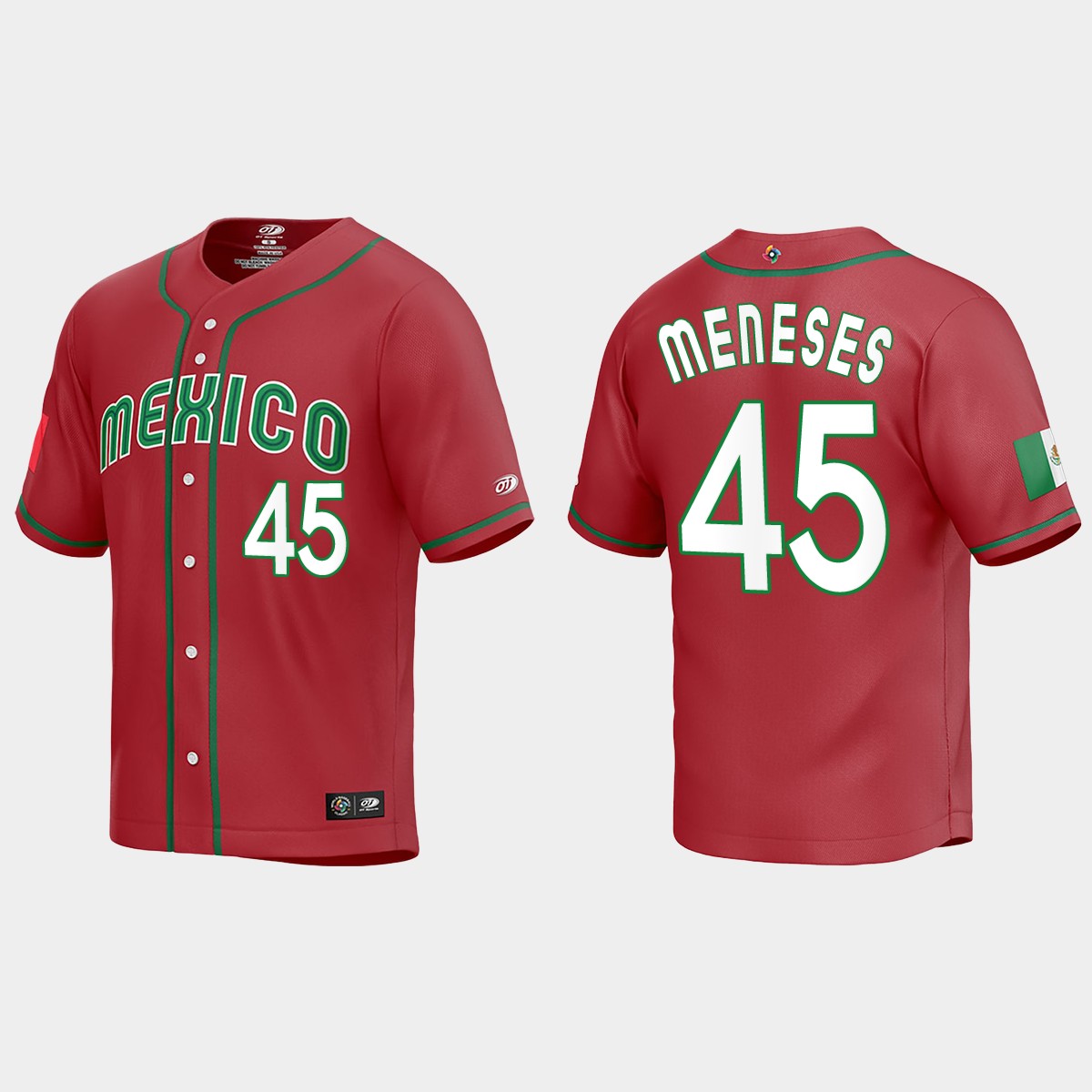 Joey Meneses Mexico  2023 World  Classic Jersey - Red