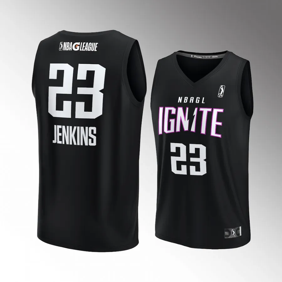 John Jenkins #23 NBA G League Ignite Fast Break Black Jersey  Player