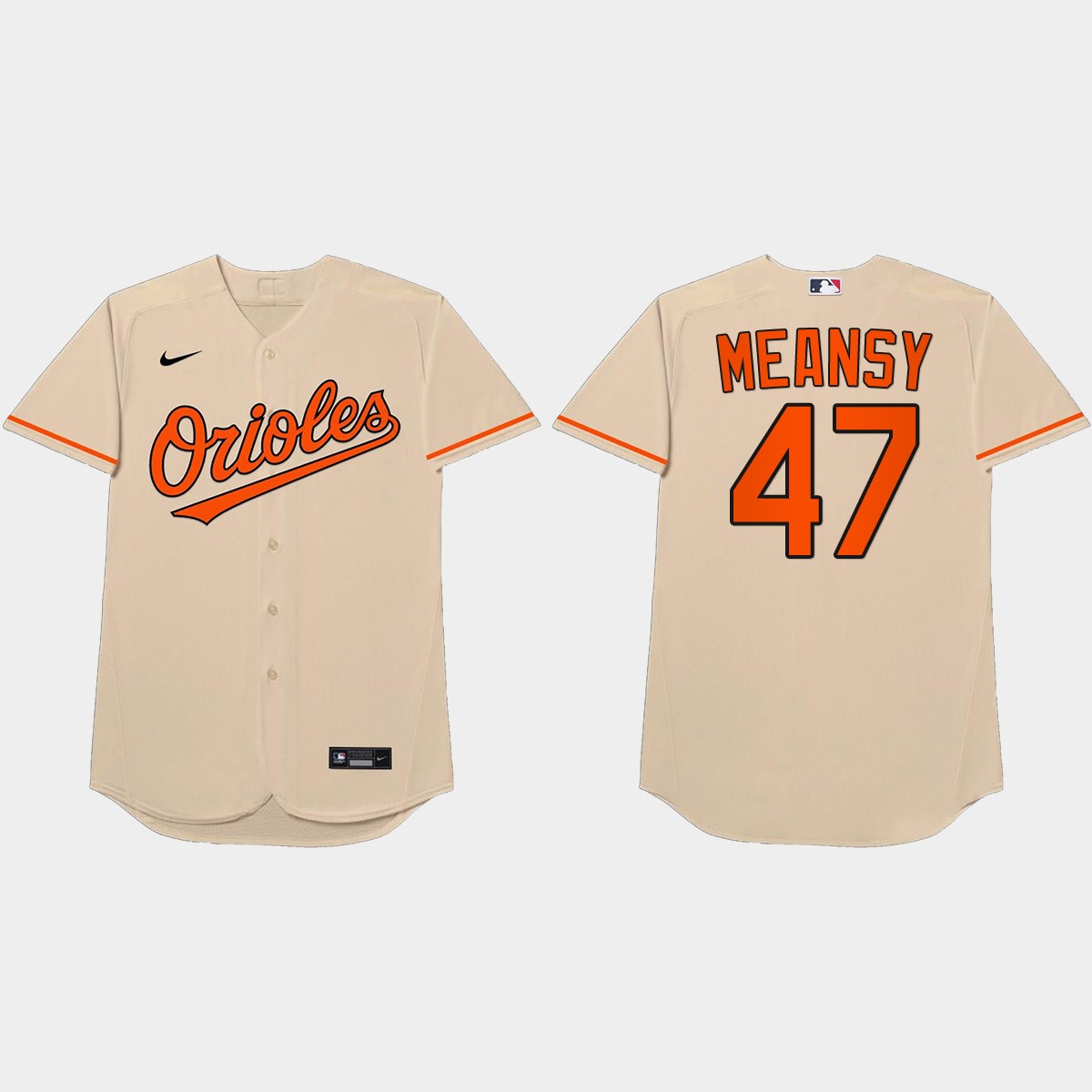 John Means 2021 Players' Weekend Meansy Nickname Jersey - Cream