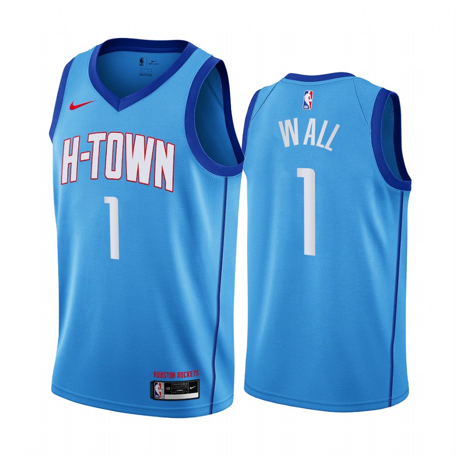 John Wall Houston Rockets 2020-21 Blue City Jersey 2020 Trade