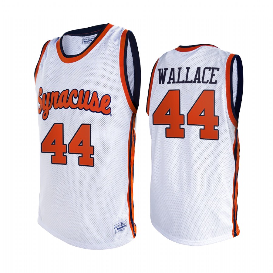 John Wallace Syracuse Orange White Jersey 2021 Alumni Limited Retro