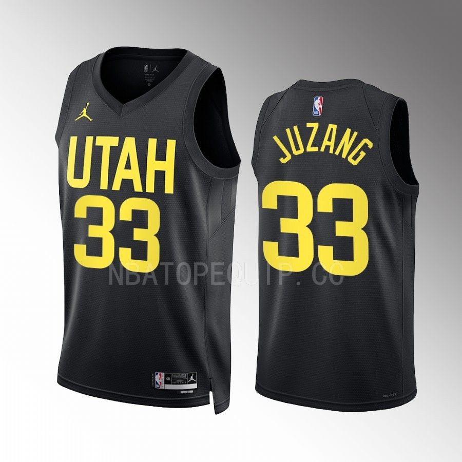 Johnny Juzang 2022-23 Utah Jazz Black #33 Statement Edition Jersey
