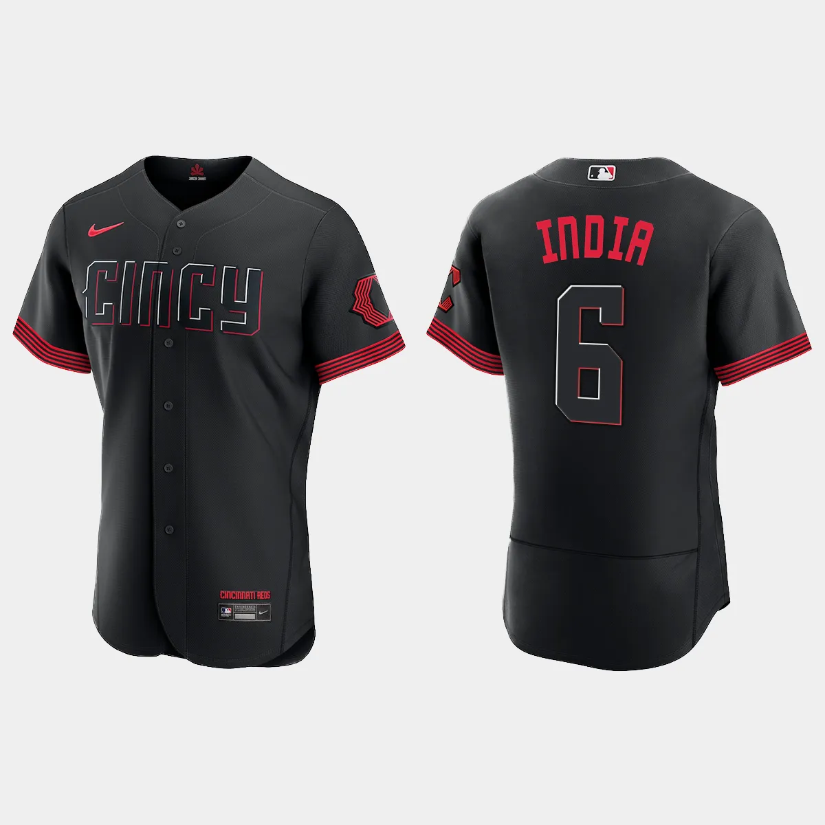 Jonathan India Cincinnati Reds 2023 City Connect Jersey - Black
