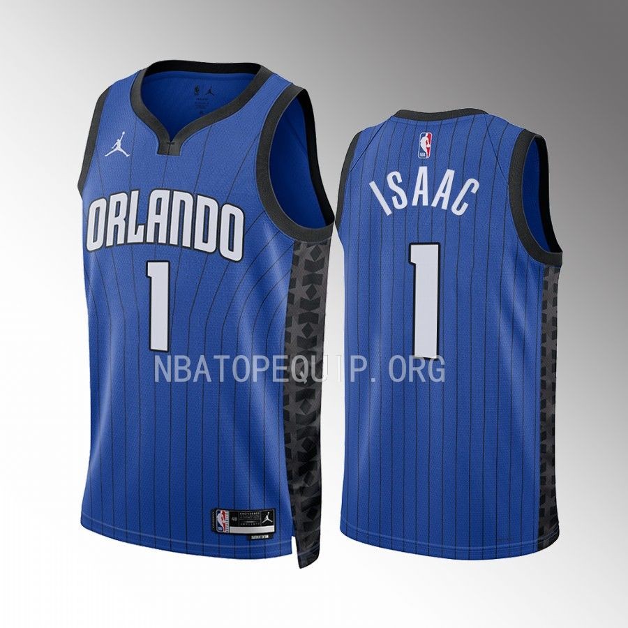 Jonathan Isaac 2022-23 Orlando Magic Blue #1 Statement Edition Jersey Swingman