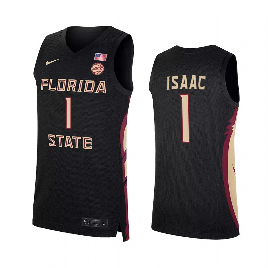 Jonathan Isaac Florida State Seminoles Black Jersey College  NBA Alumni