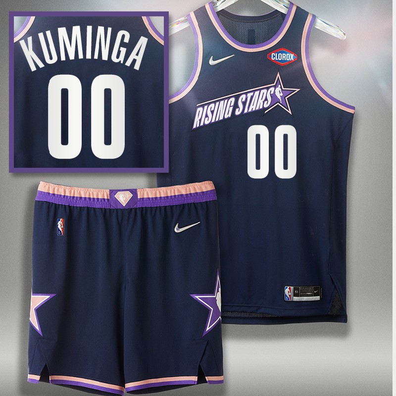 Jonathan Kuminga 2022 NBA Rising Stars Warriors Jersey Purple Uniform