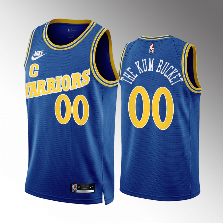 Jonathan Kuminga The Kum Bucket Golden State Warriors #00 Royal Jersey Classic