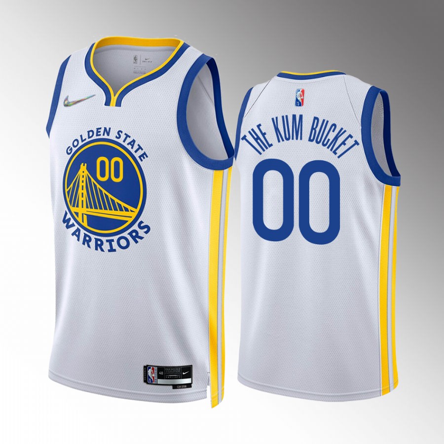 Jonathan Kuminga The Kum Bucket Golden State Warriors #00 White Jersey Association