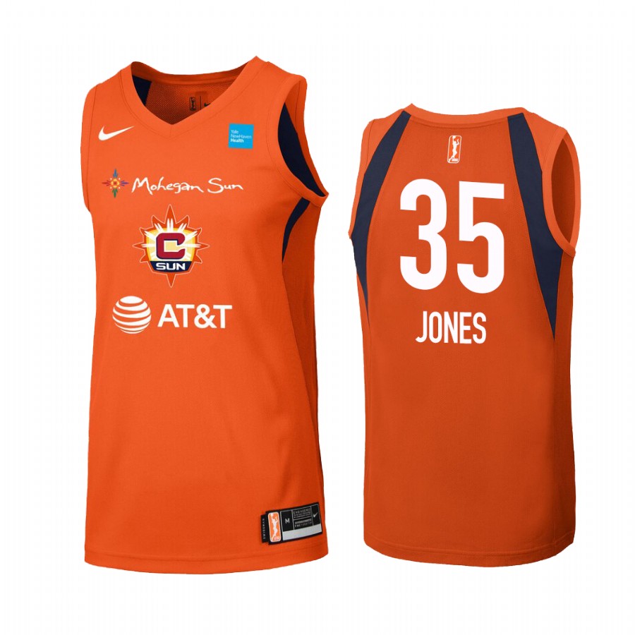 Jonquel Jones Connecticut Sun WNBA Primary Women's Orange Jersey