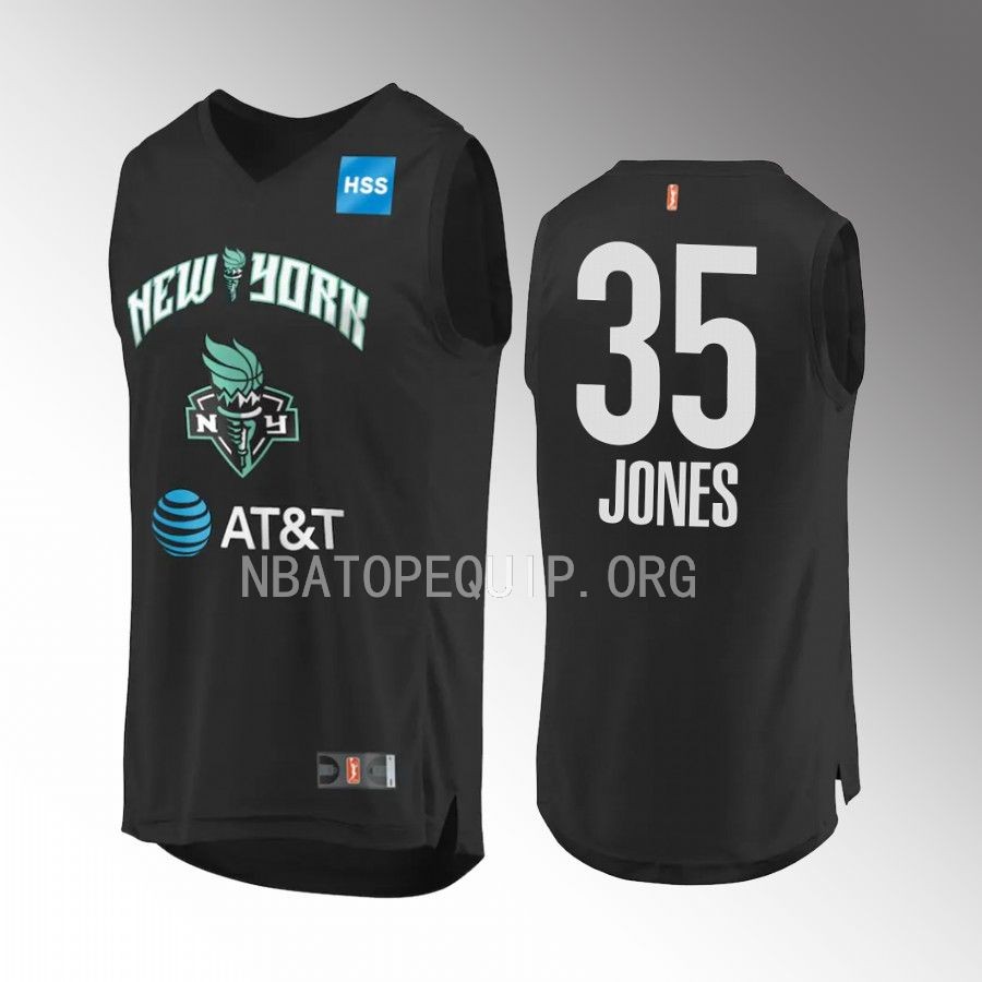Jonquel Jones New York Liberty 2021 WNBA MVP Black Jersey WNBA