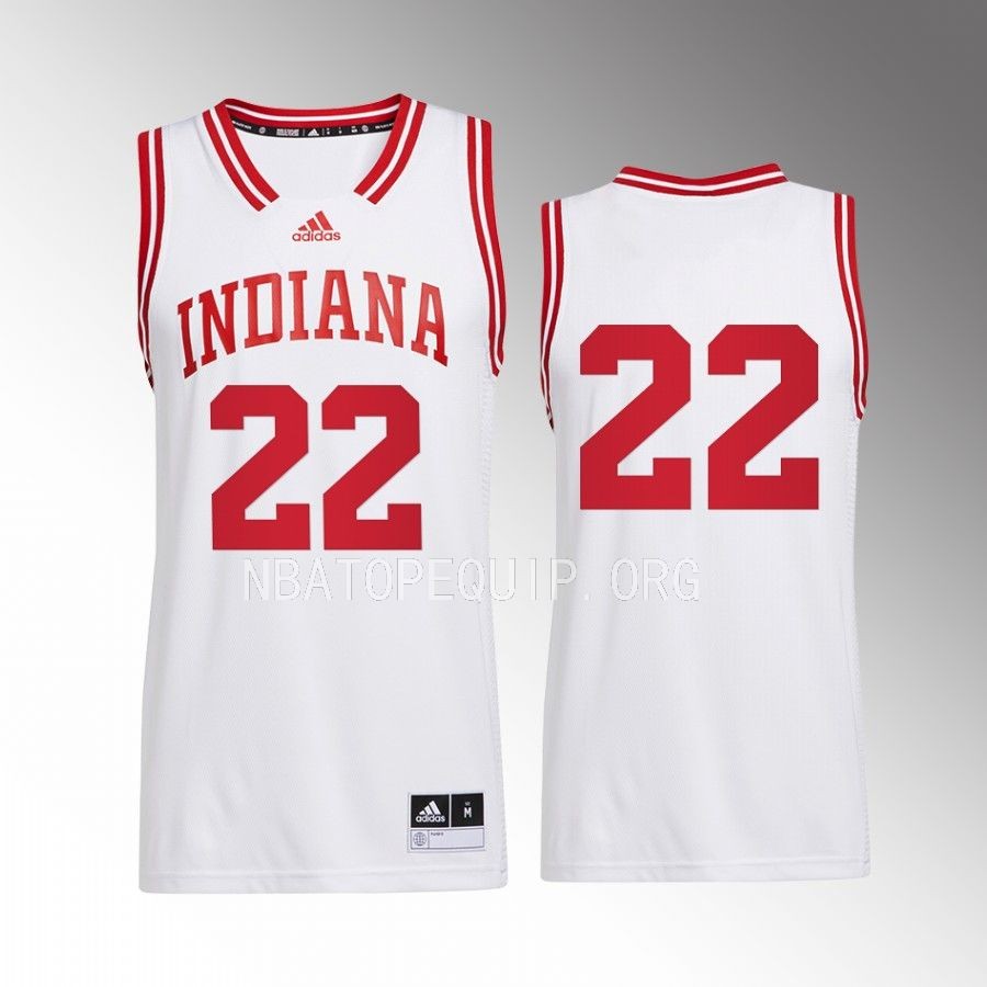Jordan Geronimo Indiana Hoosiers White Jersey 2022-23 Swingman