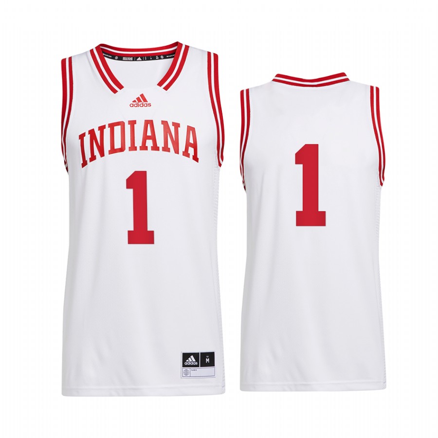 Jordan Hulls Hoosiers White Jersey Reverse Retro Alumni