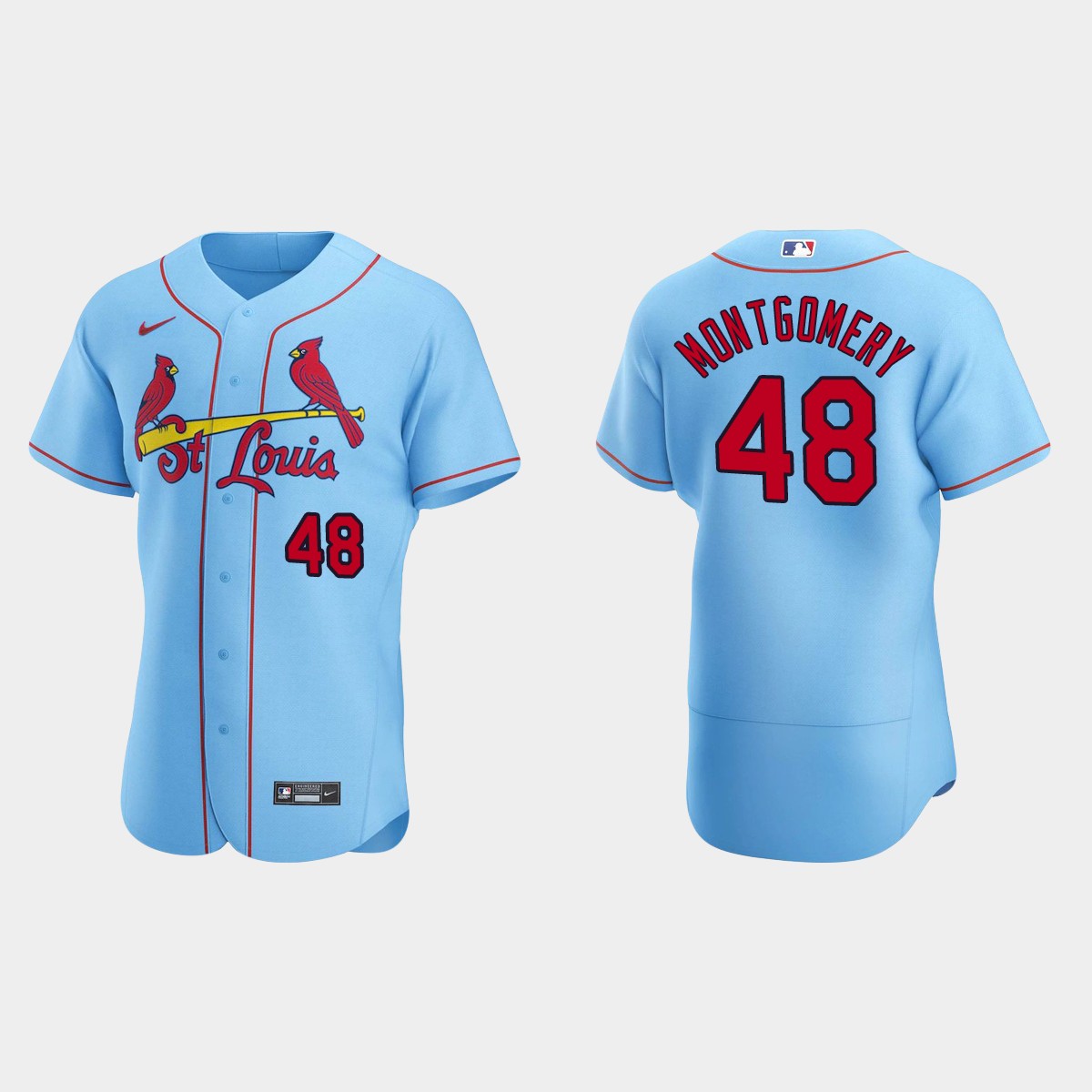 Jordan Montgomery St. Louis Cardinals Alternate Jersey - Light Blue