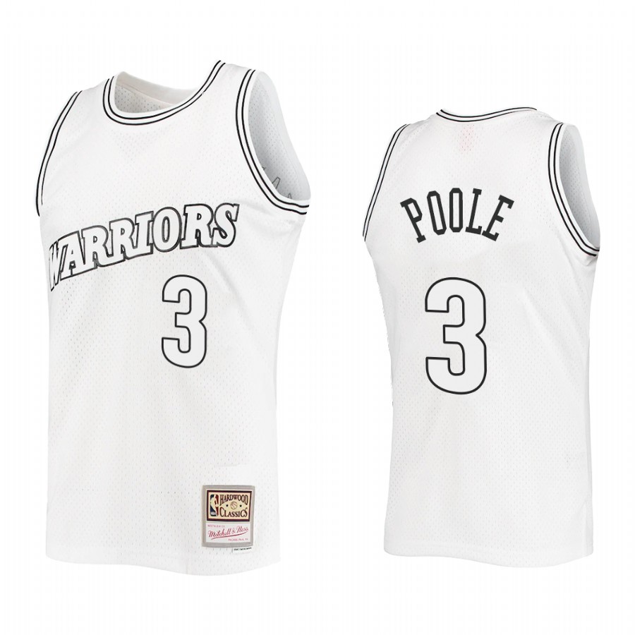 Jordan Poole #3 Golden State Warriors Outdated Classic Jersey White