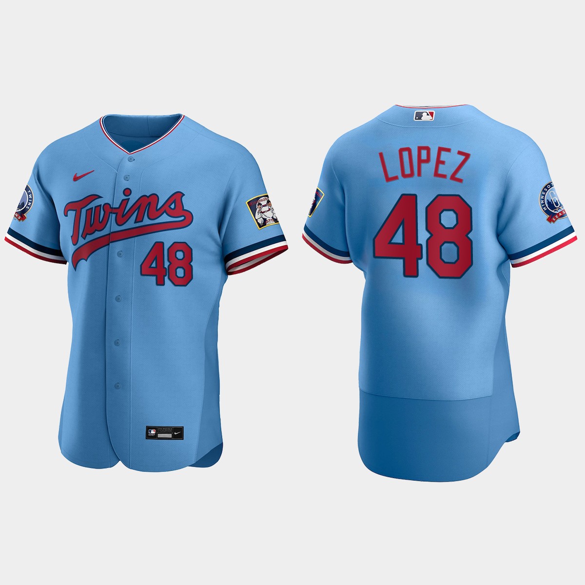 Jorge Lopez Minnesota Twins Alternate Jersey - Light Blue