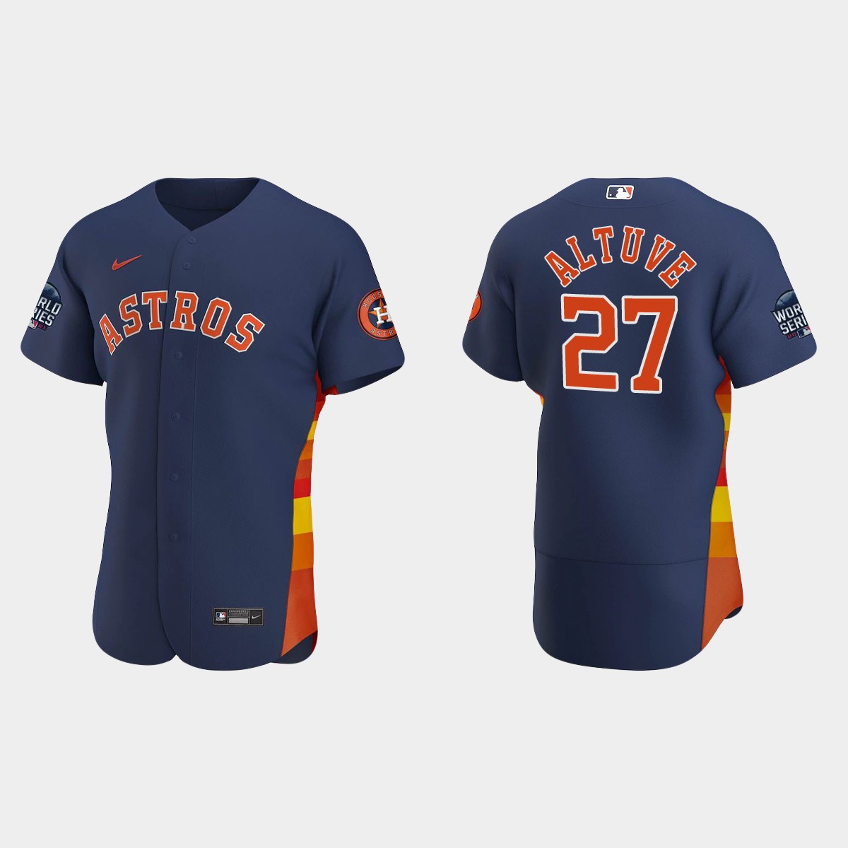 Jose Altuve Houston Astros 2021 World Series Jersey - Navy