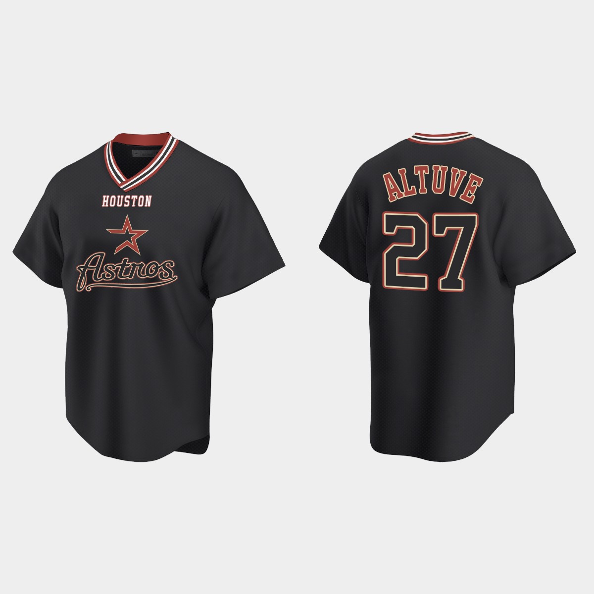 Jose Altuve Houston Astros Vintage Jersey - Black