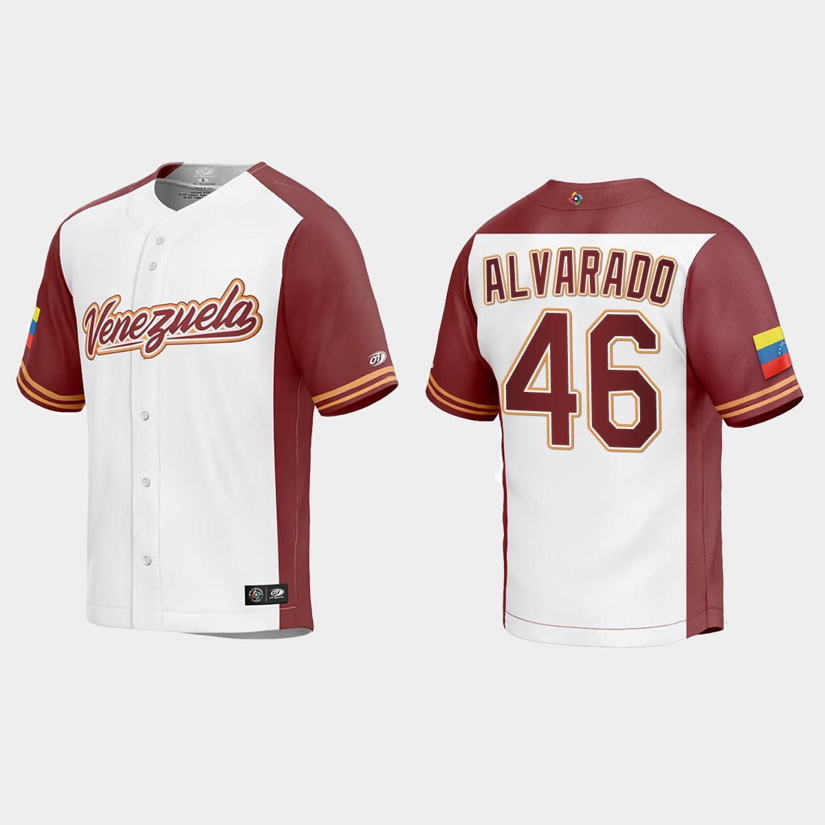 Jose Alvarado Venezuela  2023 World  Classic Jersey - White