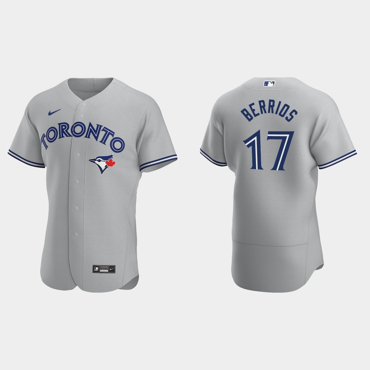 Jose Berrios Toronto Blue Jays Road Jersey - Gray