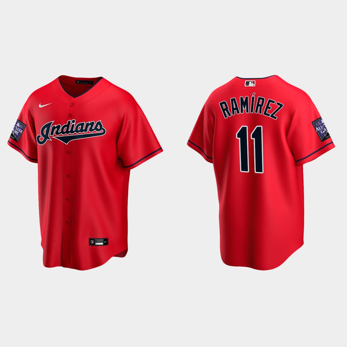 Jose Ramirez Cleveland Indians 2021 All-Star Game Alternate Jersey - Red