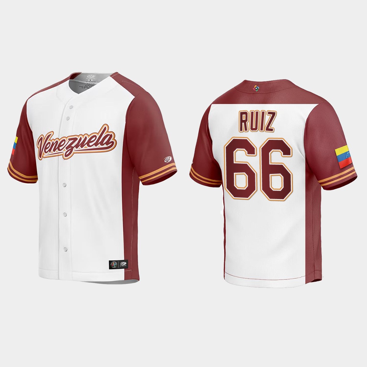 Jose Ruiz Venezuela  2023 World  Classic Jersey - White