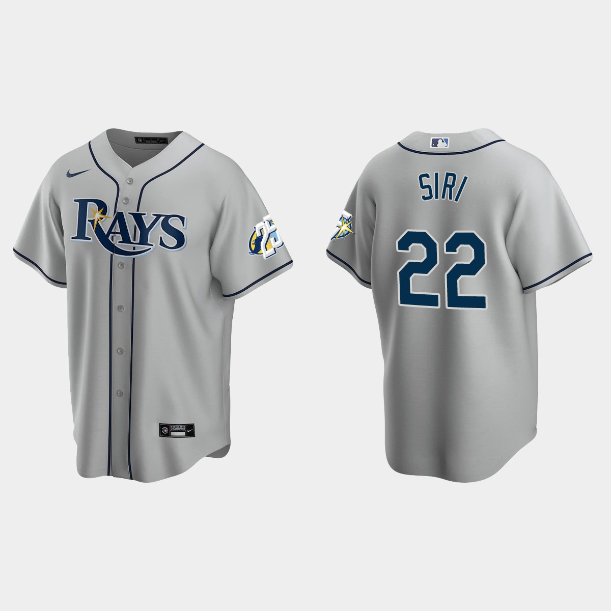 Jose Siri Tampa Bay Rays 25th Anniversary Jersey - Gray