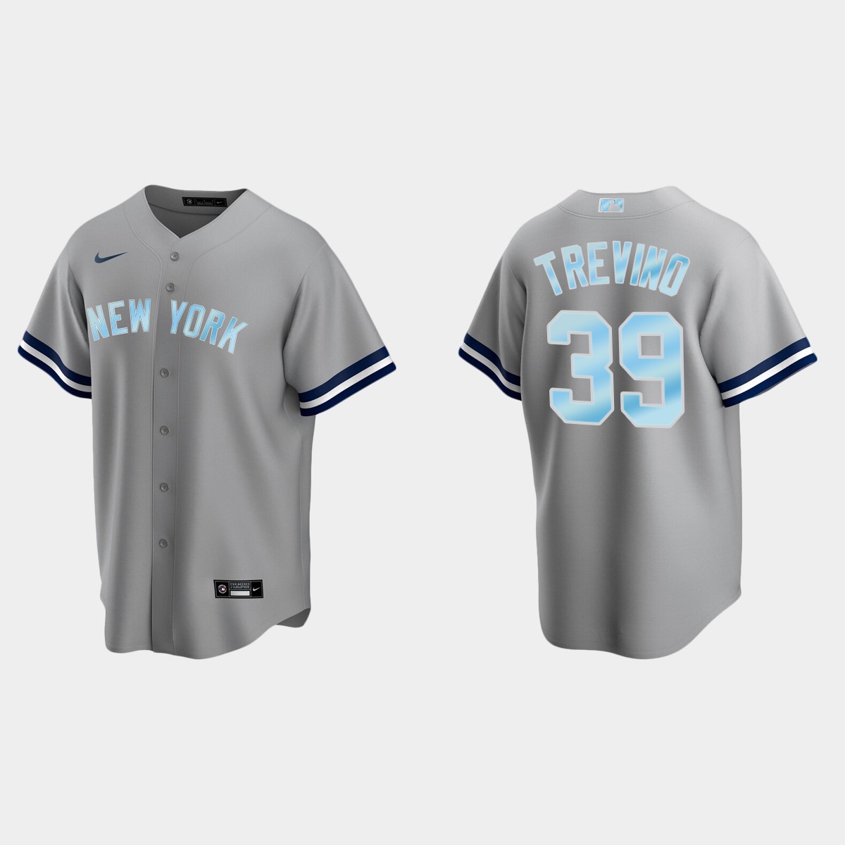 Jose Trevino New York Yankees 2022 Father's Day Gift Jersey - Gray