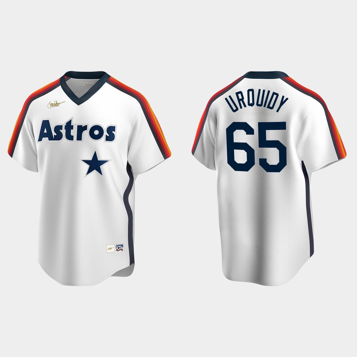 Jose Urquidy #65 Houston Astros Cooperstown Collection Jersey - White