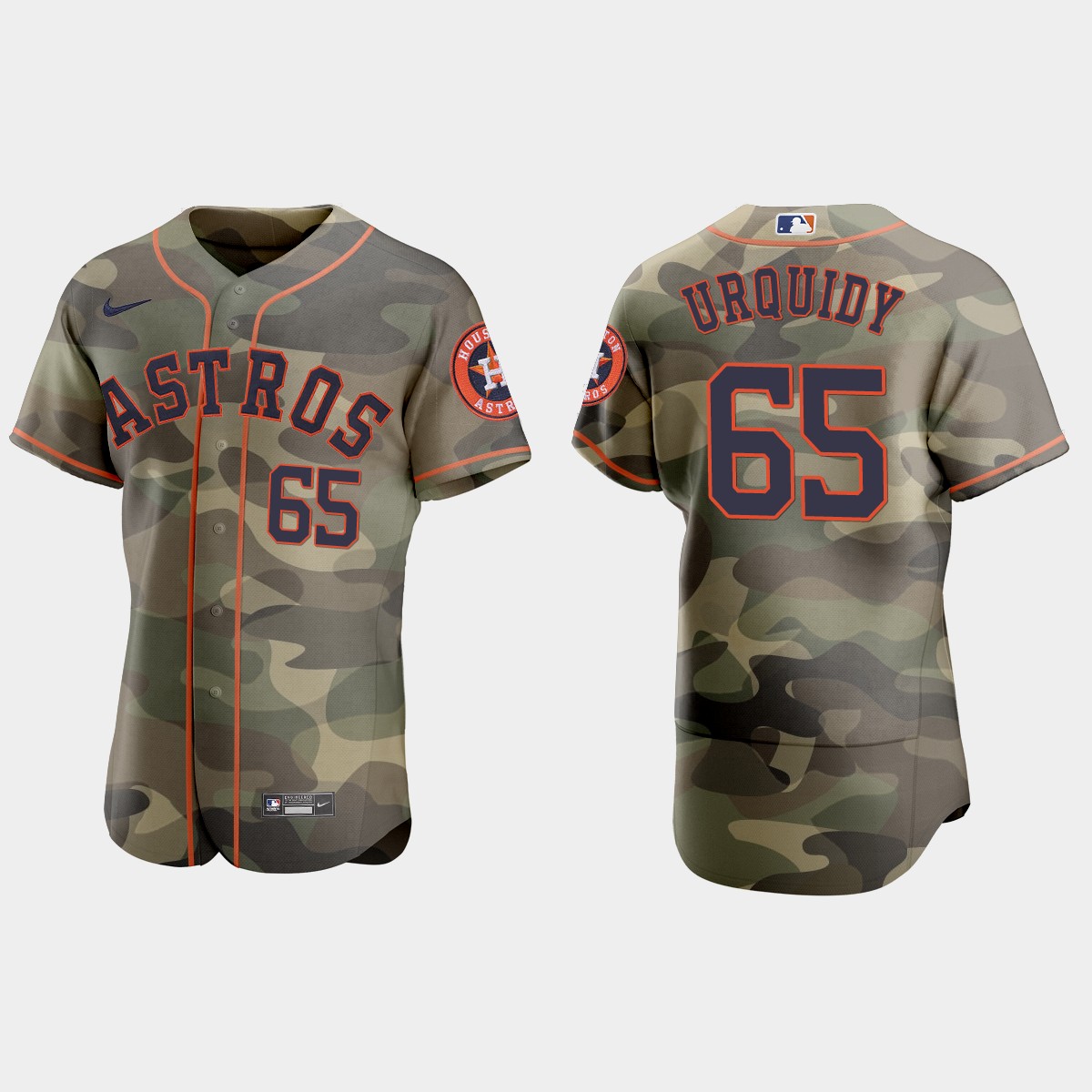 Jose Urquidy Houston Astros 2021 National Armed Forces Day Jersey - Camo