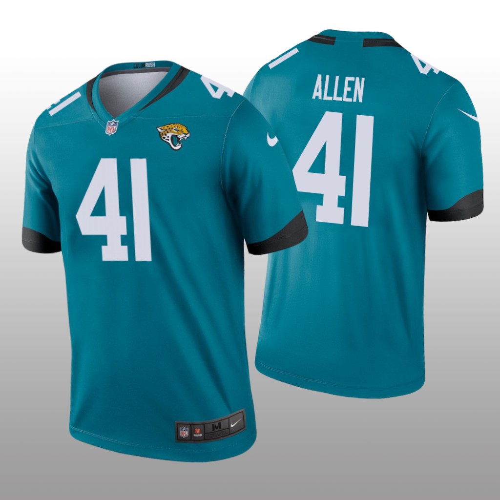 Josh Allen Jacksonville Jaguars Teal NFL Draft Color Rush Legend Jersey