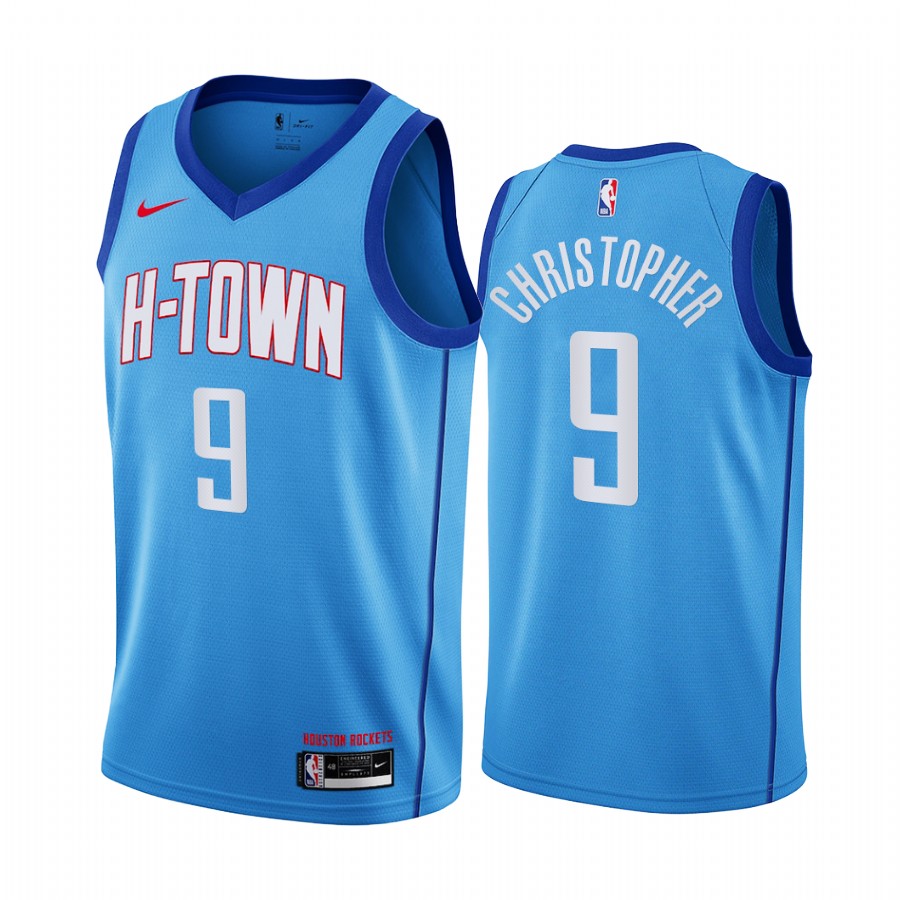 Josh Christopher 2021 NBA Draft Houston Rockets City Edition Jersey Blue