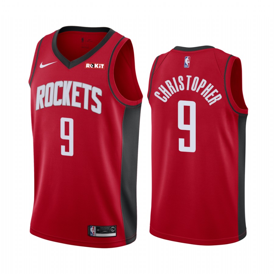 Josh Christopher 2021 NBA Draft Houston Rockets Icon Edition Jersey Red