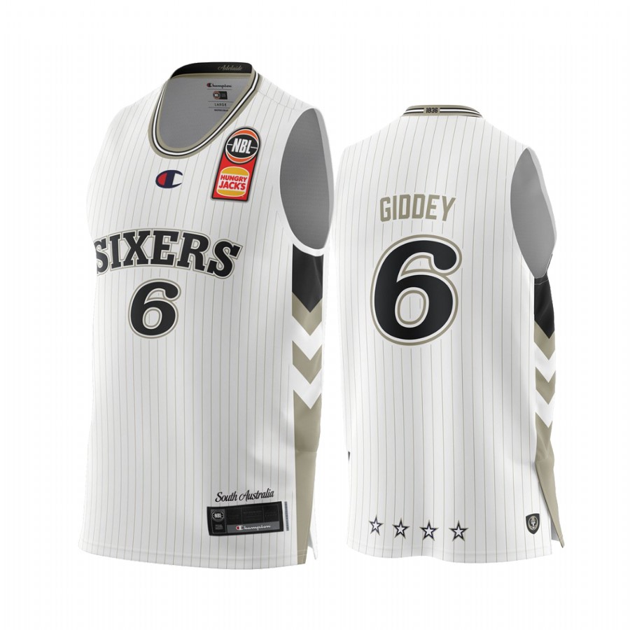 Josh Giddey 2021 NBA Draft OKC Thunder NBL Adelaide 36ers Jersey White