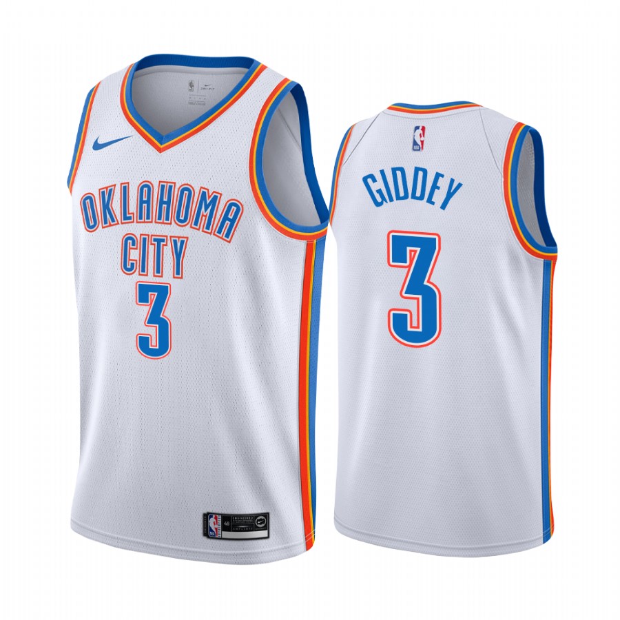 Josh Giddey 2021 NBA Draft Oklahoma City Thunder Association Edition Jersey White