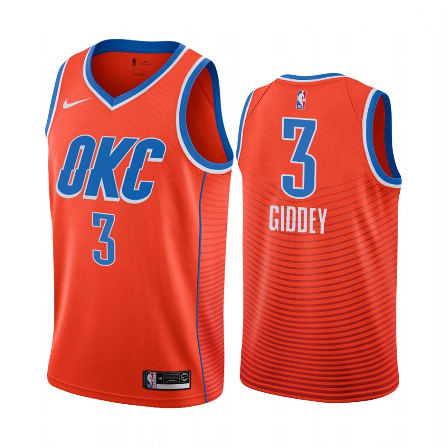Josh Giddey 2021 NBA Draft Oklahoma City Thunder Statement Edition Jersey Orange