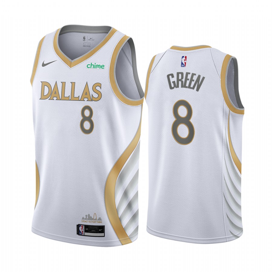 Josh Green Dallas Mavericks 2020-21 White City Edition Jersey Swingman
