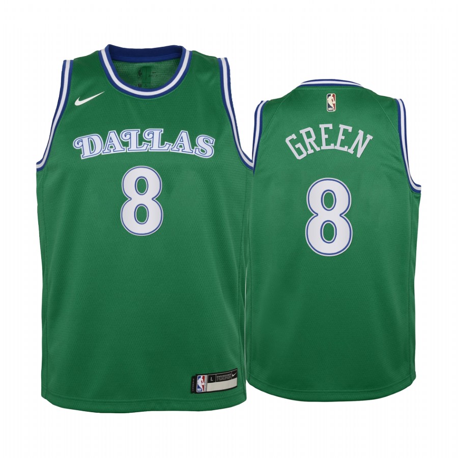 Josh Green Dallas Mavericks youth Green Classic Jersey 2020 NBA Draft