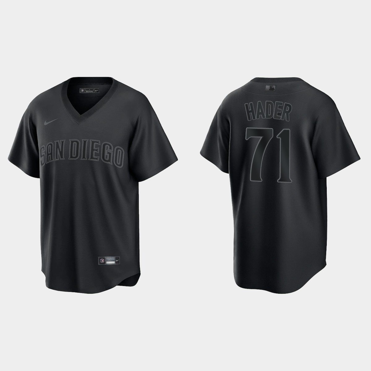 Josh Hader San Diego Padres Pitch Black Fashion Jersey - Black