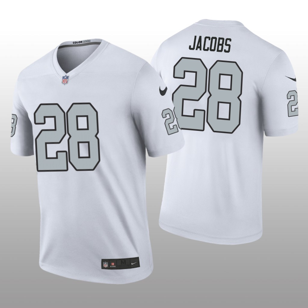 Josh Jacobs Oakland Raiders White NFL Draft Color Rush Legend Jersey