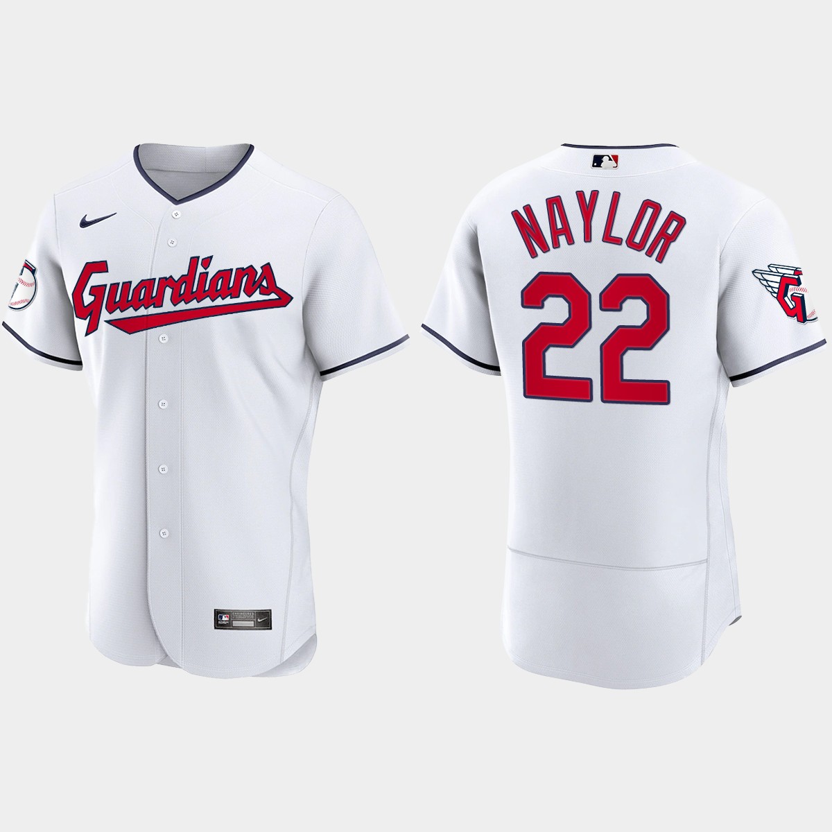 Josh Naylor Cleveland Guardians 2022 Home Jersey - White